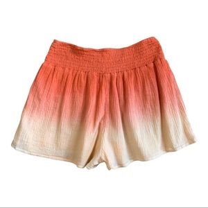 Boho Ombré Short Coral Peach Summer Beach ELEMENT